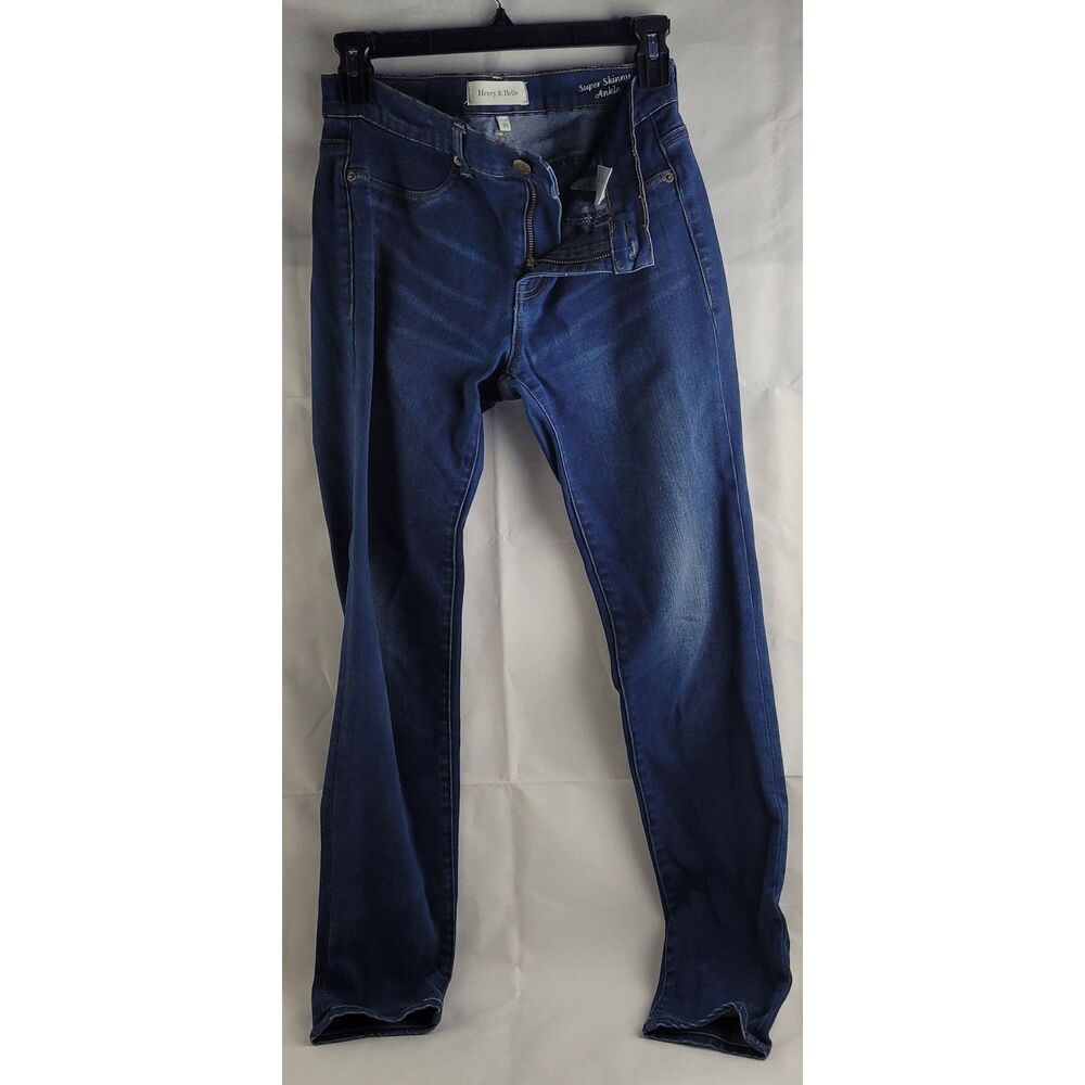 Henry & Belle Super Skinny Ankle Jeans Denim Women Size 28 Stretch US Made